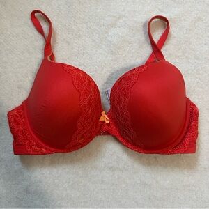 Victoria's Secret Vibrant Red Lace Bra